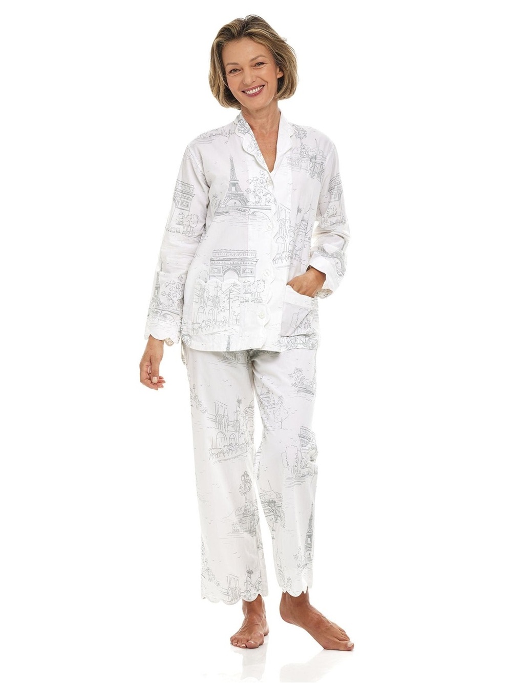 Heidi Carey Paris Print Pajamas (Top Only!) - S